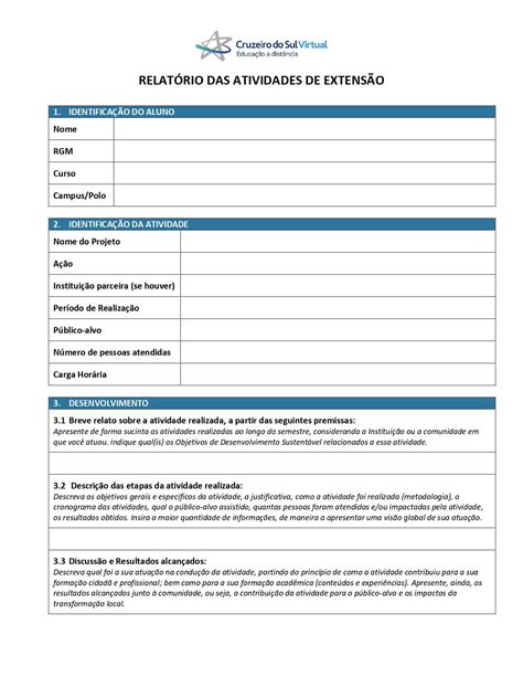 Atividades de Extensão Cruzeiro do Sul Projeto de extensão