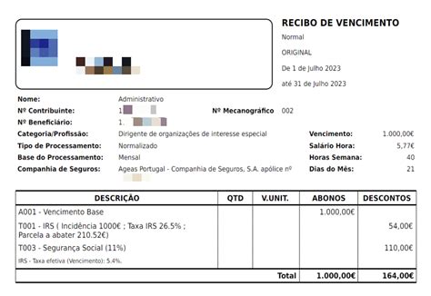 Exemplo De Um Recibo