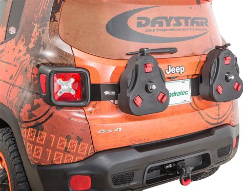 Daystar Kj50020bk Cam Can Tailgate Mount For 15 18 Jeep Renegade Bu Quadratec