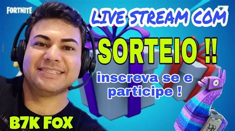 FORTNITE SORTEIO DE SKIN PARA INSCRITOS AO VIVO YouTube