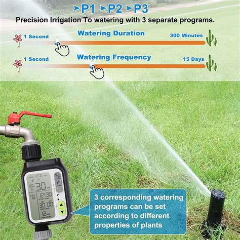 New KCASA Automatic Rain Sensor Watering Irrigation Timer Waterproof ...