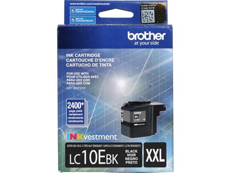 Brother LC10EBK INKvestment Super High Yield Ink Black Walmart