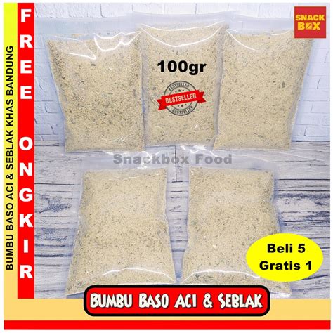 Jual Bumbu Baso Aci Bumbu Seblak Cuanki Soto 100gr Shopee Indonesia