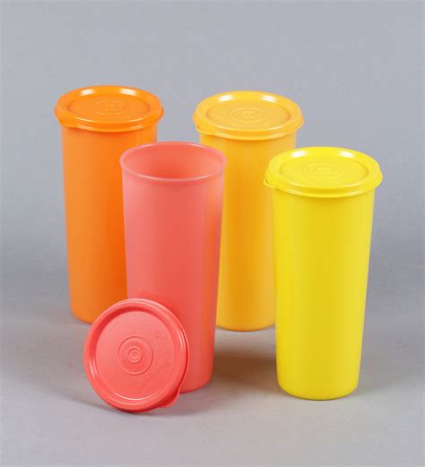 Buy Tupperware Jumbo Multicolour Plastic 470 Ml Tumbler With Lid Set