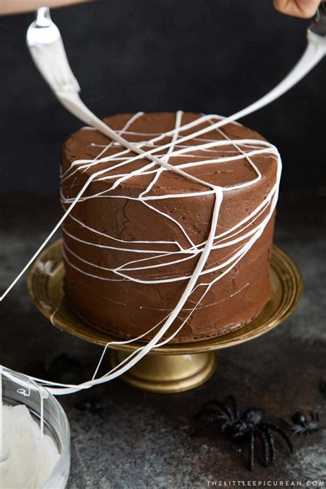 Chocolate Spider Web Cake The Little Epicurean