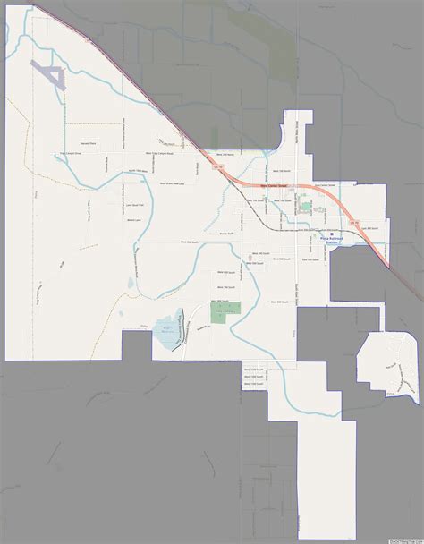 Map of Pima town - Thong Thai Real