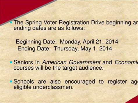 Ppt Voter Registration Meeting Powerpoint Presentation Free Download Id3178649