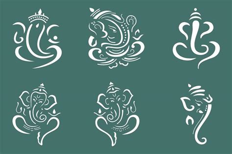 Set of Loard Ganesha Vector File. 26098928 Vector Art at Vecteezy