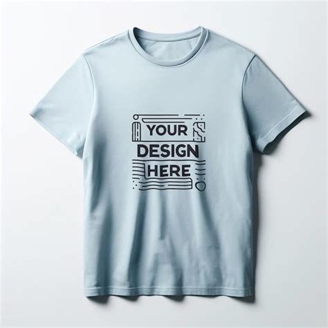 Premium PSD | Mockup blue tshirt