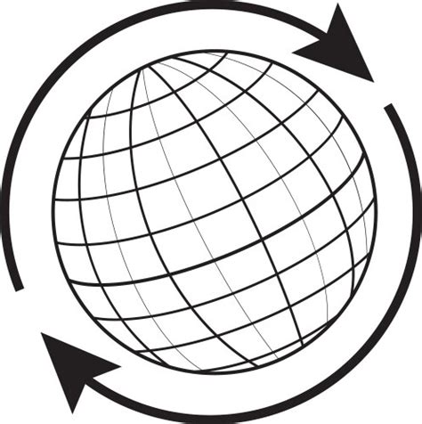 Globe D Model Earth Or Planet Meridian Parallel Vector Image