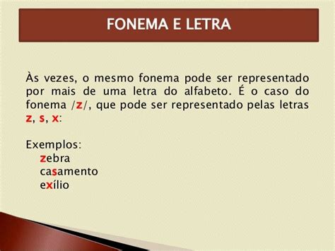 Exemplo De Fonema E Letra - O Que É Um Fonema , O que é um fonema consonantal? – DCZCWE