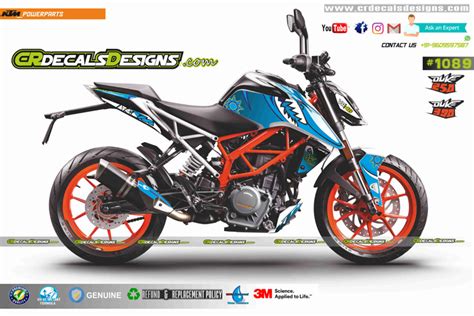 Buy Cr Decals Ktm Duke 250390 Vr46 Shark Inspired Edition Sticker Kit Duke 250390 Online