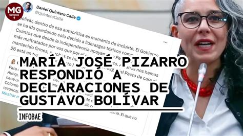 🎯 Maria JosÉ Pizarro RespondiÓ A Declaraciones De Gustavo Bolivar Youtube