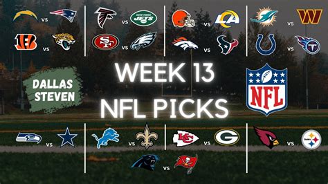 Nfl Week 13 Picks And Predictions 2023 Nfl Week 13 Pickem Against The