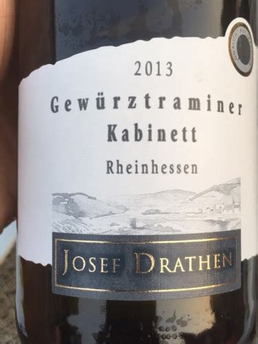 Josef Drathen Rheinhessen Kabinett Gew Rztraminer Vivino