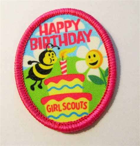 Girl Scout Fun Patch Happy Birthday By Allthingsgirlscout On Etsy