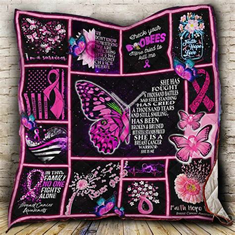 Breast Cancer Warrior Quilt Bt010608 Quilt Hot Sale 2024