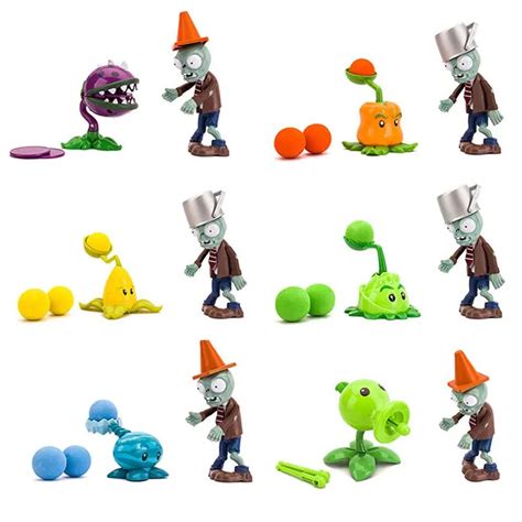 Figuras Originales De Plants Vs Zombies Miniaturas De Zombies Girasol