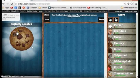 Cookie Clicker Infinity Cookies Cheat Youtube