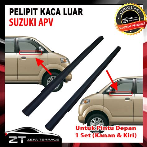 Karet Pelipit Kaca Luar Pintu Depan Suzuki Apv Set Weather Strip