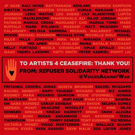 Artists 4 Ceasefire — Refuser Solidarity Network