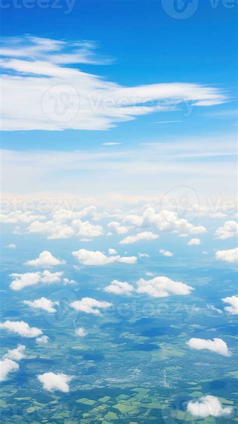 panorámico ver de campos y nubes desde un avión ventana el cielo es un