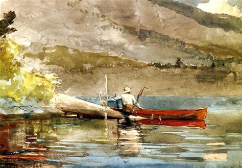 The Red Canoe 1884 Winslow Homer