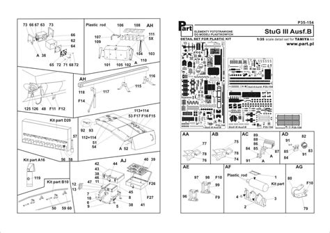 Part P Stug Iii Ausf B Tamiya Ebay