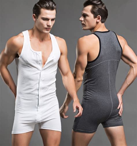 Superbody Brand Mens Body Wear Bodybuilding Cotton Man Tank Top Singlets Sexy Men Bodysuit Gay