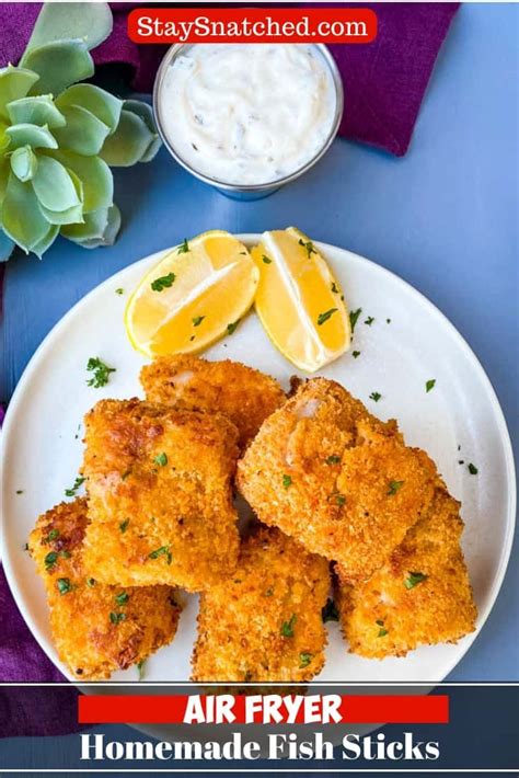 Easy Air Fryer Fish Sticks Recipe With Cod Fillets And Breadcrumbs