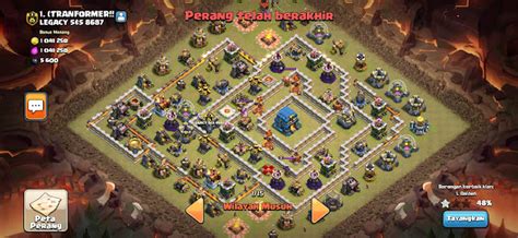 2 Base WAR TH 12 Game COC terbaik dan terkuat tidak bisa Rata ...