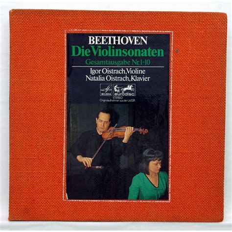 Beethoven Complete Violin Sonatas Nos 1 10 Von Igor Natalia