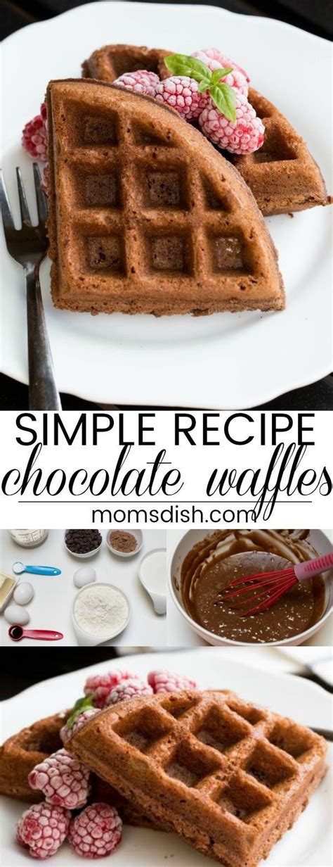 Chocolate Waffles Recipe Light Fluffy Chocolate Waffle Recipe