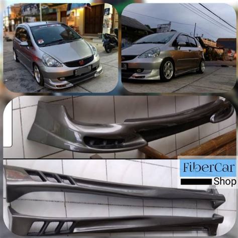 Jual Front Depan Side Skirt Samping Bodykit Add On Khusus Honda Jazz