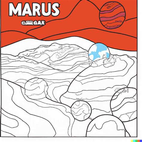 15 Desenhos De Planeta Marte Para Imprimir E Colorir Pintar