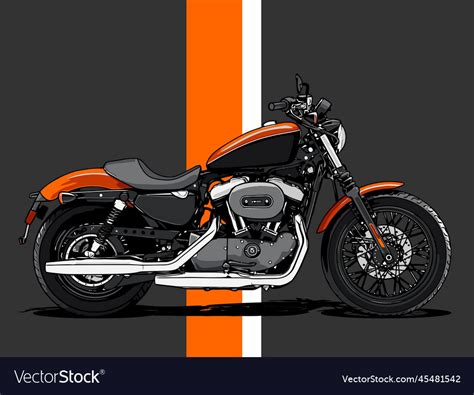 Motorbike template for graphic design needs Vector Image