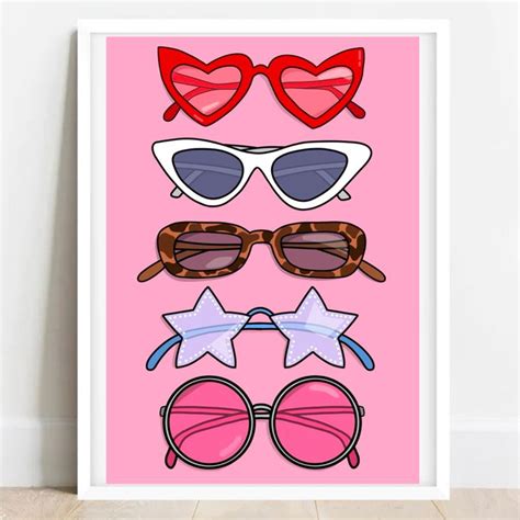 Sunglasses Wall Print