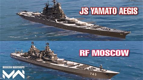 Modern Warships RF MOSCOW vs JS YAMATO AEGIS CHỌN MUA TÀU PHÙ HỢP