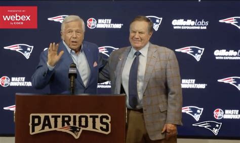 Belichick Kraft Meet The Media After Parting Ways Patriots Football Now