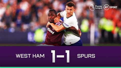 West Ham V Tottenham 1 1 A Tight London Derby Premier League