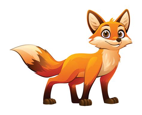 Fox Cartoon Vector Illustration Isolated On White Background 36372458