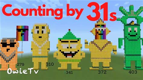 COUNTING BY 31s Numberblocks Minecraft | Learn To Count | Skip Counting Song |Math and Counting ...