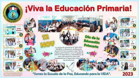 HOY 12 DE NOVIEMBRE CELEBRAMOS EL DÍA DE LA EDUCACIÓN PRIMARIA 2023