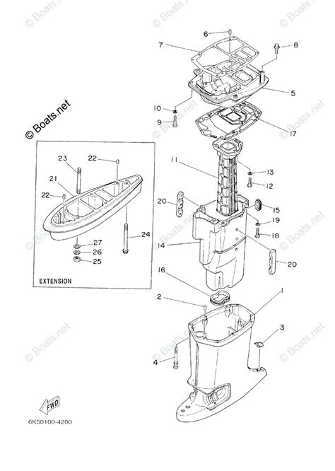 Yamaha Outboard 2000 Oem Parts Diagram For Upper Casing