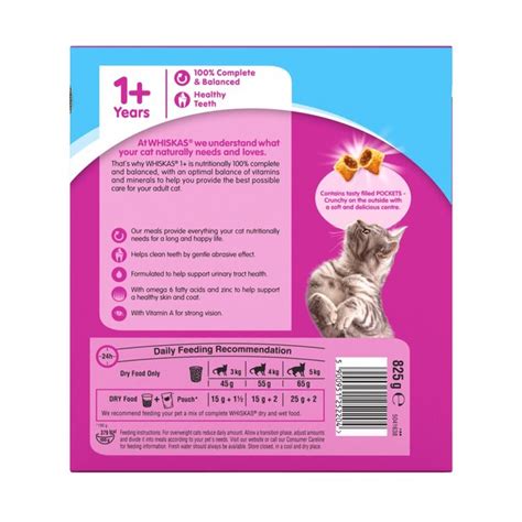 Whiskas Adult Complete Dry Cat Food Biscuits Tuna 825g Ocado