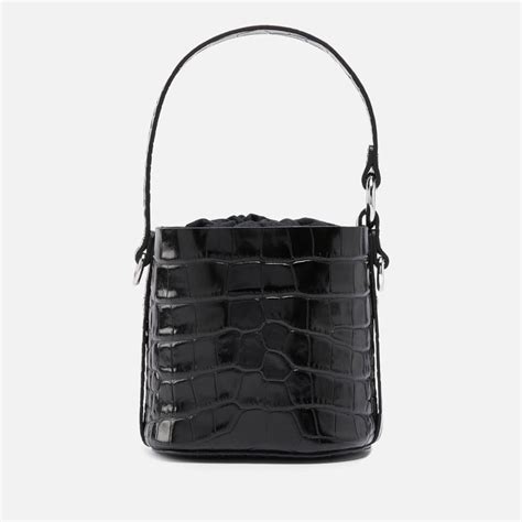 Vivienne Westwood Daisy Drawstring Croc Effect Leather Bag