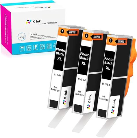 K Ink Compatible Ink Cartridges Replacement For Hp Photo Black 564xl