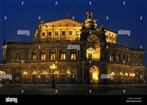 dresden semper opera semperoper stock photo alamy