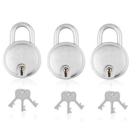 With Key Godrej Round Padlock Main Door Padlock Size 40 Mm At Rs 680