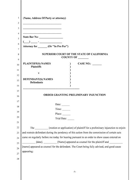 Preliminary Injunction Complete With Ease Airslate Signnow